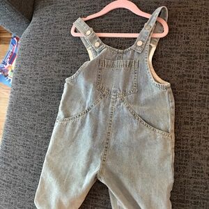 Oversized toddler overalls